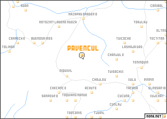 map of Pavencul