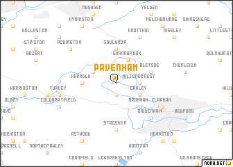 map of Pavenham