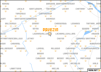 map of Pavezin