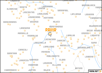 map of Pavia