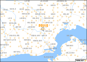 map of Pavia