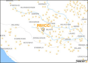 map of Pavičići