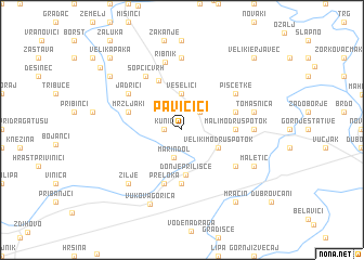 map of Pavičići