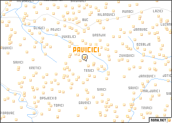 map of Pavičići