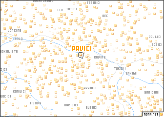 map of Pavići