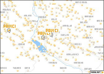 map of Pavići