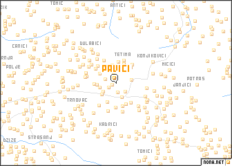 map of Pavići