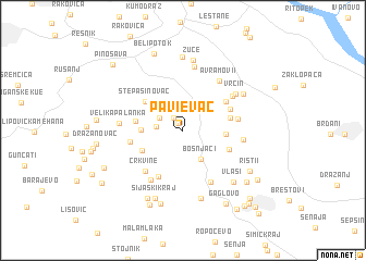 map of Pavi°evac