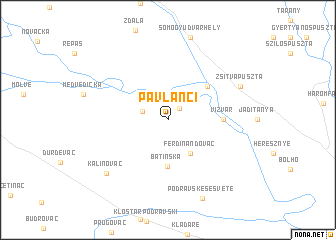 map of Pavlanci