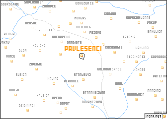 map of Pavlešenci