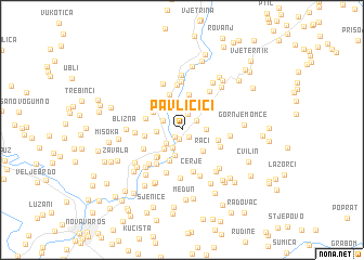 map of Pavličići