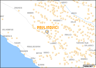 map of Pavlinovići