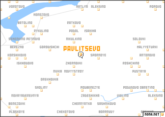 map of Pavlitsevo