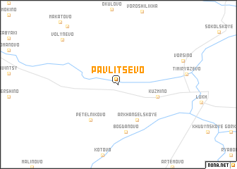 map of Pavlitsevo