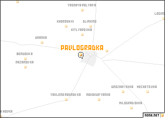 map of Pavlogradka