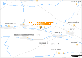 map of Pavlogradskiy