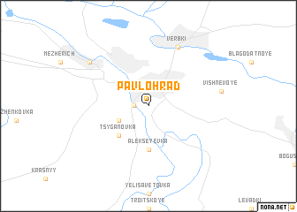 map of Pavlohrad