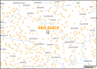 map of Pavlovača