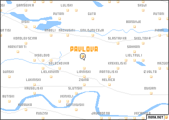 map of Pavlova