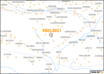 map of Pavlovci
