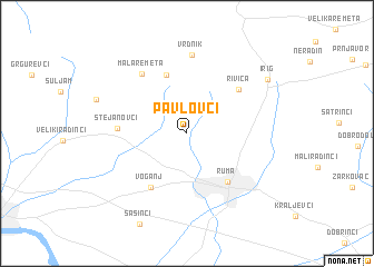 map of Pavlovci