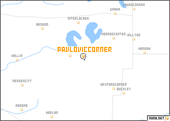 map of Pavlovic Corner