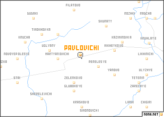 map of Pavlovichi