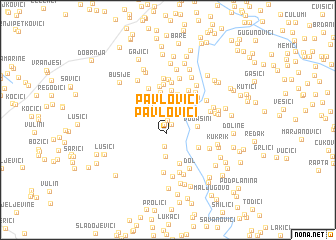 map of Pavlovići