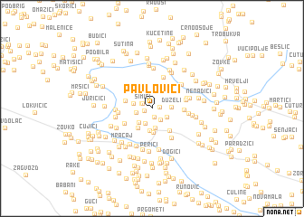 map of Pavlovići