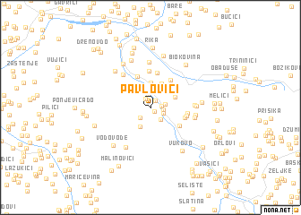 map of Pavlovići