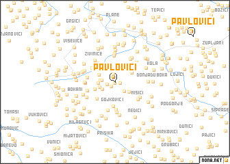 map of Pavlovići