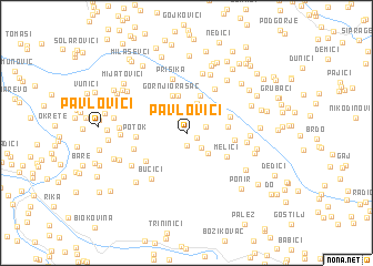 map of Pavlovići