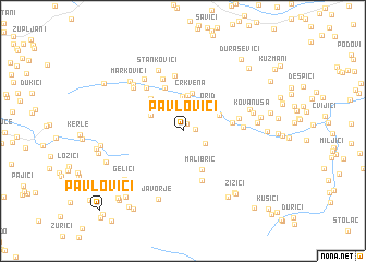 map of Pavlovići