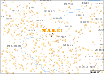 map of Pavlovići