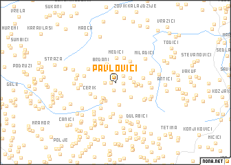 map of Pavlovići