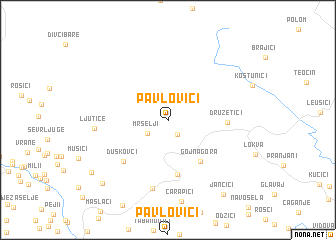 map of Pavlovici