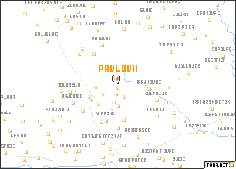 map of Pavlovi°i