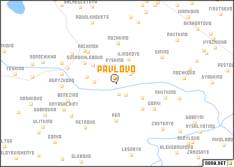 map of Pavlovo