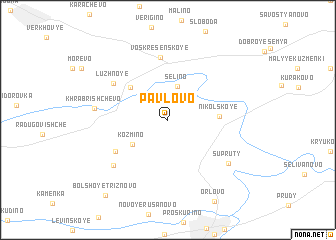 map of Pavlovo