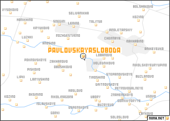 map of Pavlovskaya Sloboda