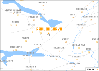 map of Pavlovskaya