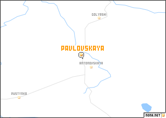 map of Pavlovskaya