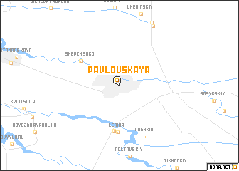 map of Pavlovskaya