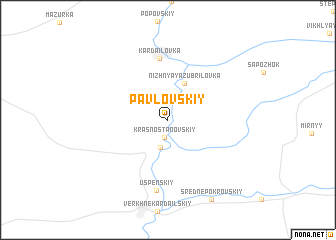 map of Pavlovskiy