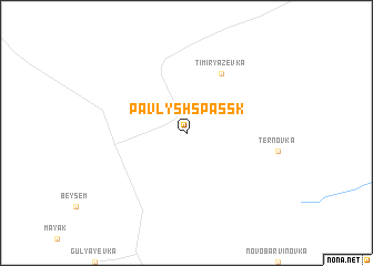 map of Pavlysh-Spassk