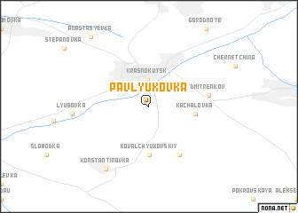 map of Pavlyukovka