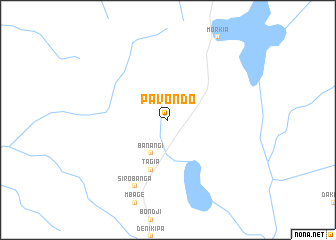map of Pavondo