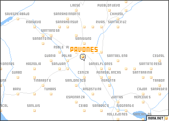 map of Pavones