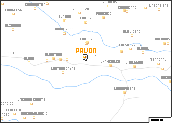 map of Pavón