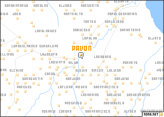 map of Pavón